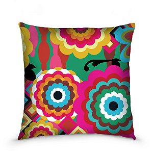 Capa de almofada estampada 45x45cm