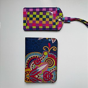 Kit Porta-passaporte com tag - SEM TROCA