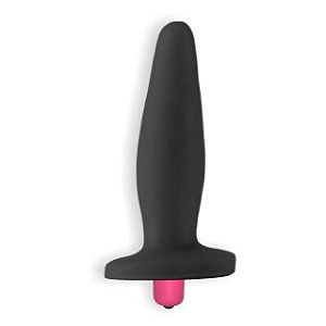 PLUG ANAL COM VIBRO 10,5CM X 3CM