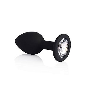 Plug Anal em Silicone Go Play Leo Pequeno Preto - 7,3 cm x 2,9 cm
