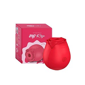 Estimulador Clitoriano MyRose MyVib – 10 Modos de Pulsação e Sucção Vermelho