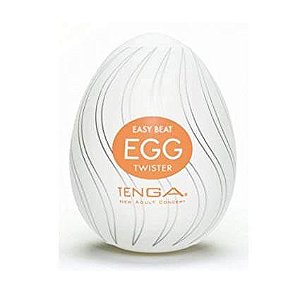 Masturbador Masculino Egg 'TWISTER' Laranja Para Masturbação