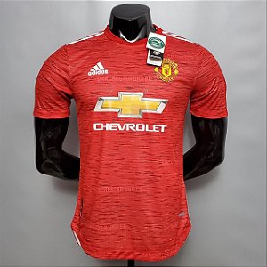 Camisa Edição Jogador Manchester United 1 Vermelha 2021 / 2022