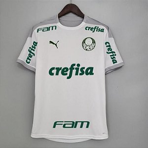 Camisa Palmeiras Treino  FULL Patrocínios Branca Masculina 2021