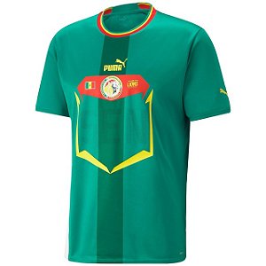 Nova Camisa Senegal 2 Verde Torcedor Masculina 2022 / 2023