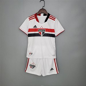 Kit Infantil São Paulo 1 Camisa e Short 2021 / 2022
