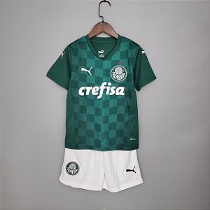 Kit Infantil Palmeiras 1 Camisa e Short  2021 / 2022