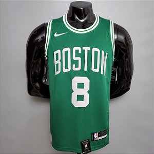 Regata Basquete NBA Boston Celtics Walker 8 Verde Edição Jogador Silk