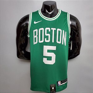 Regata Basquete NBA Boston Celtics Garnett 5 Verde Edição Jogador Silk