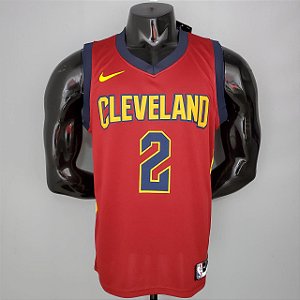 Regata Basquete NBA Cleveland Cavaliers Irving 2 Vermelha Edição Jogador Silk