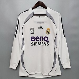 Camisa Manga Comprida Real Madrid Retrô 2006 / 2007
