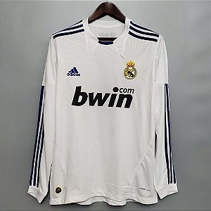 Camisa Manga Comprida Real Madrid Retrô 2010 / 2011