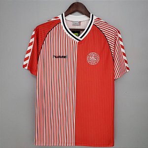 Camisa Dinamarca 1 Retrô 1986