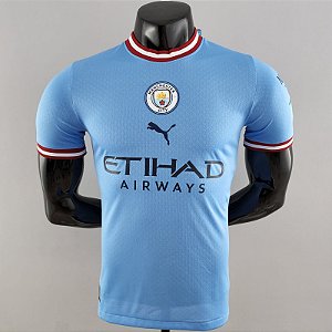 Nova Camisa Edição Jogador Manchester City 1 Azul 2022 / 2023