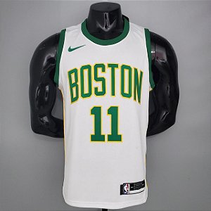 Regata Basquete NBA Boston Celtics Irving 11 Platina Limitada Edição Jogador Silk