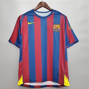 Camisa Barcelona 2006 Retrô UEFA Champions League