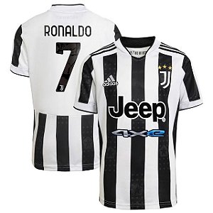 Camisa Juventus 1 Ronaldo 7 Torcedor 2021 / 2022