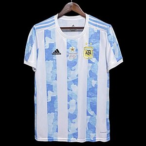 Camisa Argentina 1 Campeão Copa América Torcedor Masculina 2021 / 2022