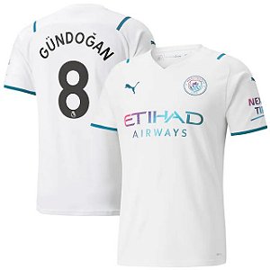 Camisa Manchester City 2 Gundogan 8 Torcedor 2021 / 2022