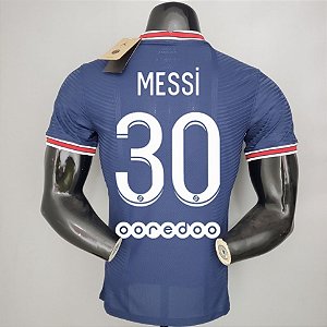 Nova Camisa Edição Jogador PSG 1 Messi 30 Torcedor Masculina 2021 / 2022