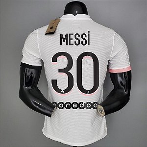 Nova Camisa Edição Jogador PSG 2 Messi 30 Torcedor Masculina 2021 / 2022