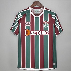 Camisa Fluminense 1 Com Patch Libertadores E Todos Patrocinios Torcedor Masculina 2021 / 2022
