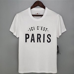 Camisa PSG ICI C' EST PARIS Apresentação Messi Branca