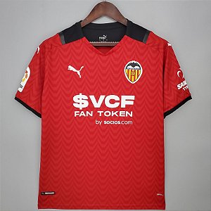 Nova Camisa Valencia 2 Torcedor Masculina 2021 / 2022
