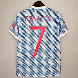 Camisa Manchester United 2 Ronaldo 7 Uefa Champions League Torcedor 2021 / 2022