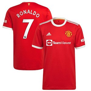 Camisa Manchester United 1 Cristiano Ronaldo 7 CR7  Torcedor 2021 / 2022
