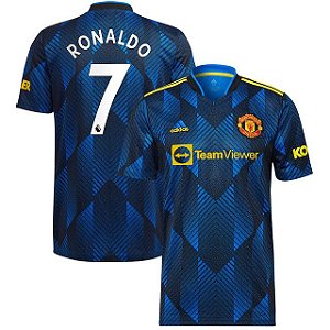 Camisa Manchester United 3 Cristiano Ronaldo 7 CR7 Torcedor 2021 / 2022