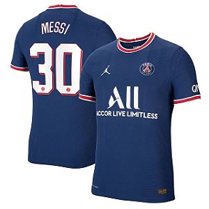 Camisa PSG 1 Messi 30 PersonalizaÃ§Ã£o Copa Torcedor Masculina 2021 / 2022
