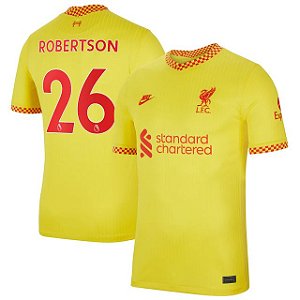 Camisa Liverpool 3 Robertson 26 Torcedor 2021 / 2022