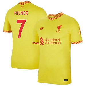 Camisa Liverpool 3 Milner 7 Torcedor 2021 / 2022