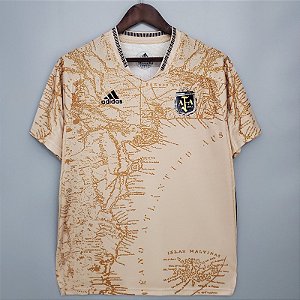 Camisa Argentina Golden X Memorial  Torcedor Masculina 2021 / 2022