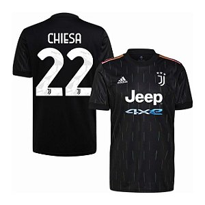 Camisa Juventus 2 Chiesa 22 Torcedor 2021 / 2022