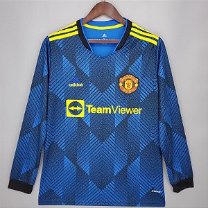 Camisa Manga Comprida Manchester United 3 2021 / 2022