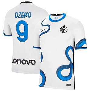 Camisa Inter De Milão 2 Dzeko 9 Torcedor 2021 / 2022