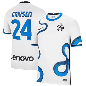 Camisa Inter De Milão 2 Eriksen 24 Torcedor 2021 / 2022