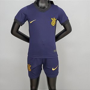 Kit Infantil Corinthians 3 Camisa e Short  2020 / 2021