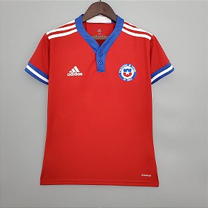 Camisa Feminina Chile Vermelha 2021 / 2022