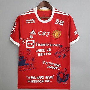 Camisa Manchester United Edição Especial Ronaldo Torcedor Masculina - TAM: G - PRONTA ENTREGA