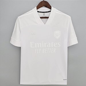 Camisa Arsenal Branca Torcedor Masculina 2021 / 2022