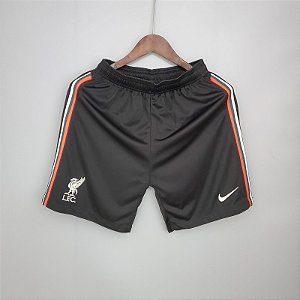 Short Liverpool 2 Preto Masculino 2021/2022