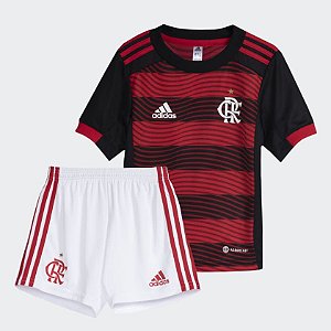Novo Kit Infantil Flamengo 1 Camisa e Short 2022 / 2023