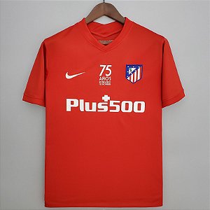 Nova Camisa Atlético Madrid 75 Anos Torcedor Masculina 2022 / 2023