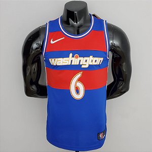 Regata Basquete NBA Washington Wizards Harrell 6 Edição Jogador Silk 2022