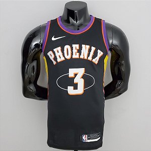 Regata Basquete NBA Phoenix suns Paul 3 Edição Jogador Silk 2022