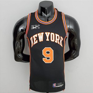 Regata Basquete NBA New York Knicks Barrett 9 Edição Jogador Silk 2022