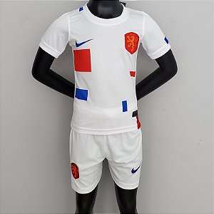 Novo Kit Infantil Holanda 2 Camisa e Short  2022 / 2023